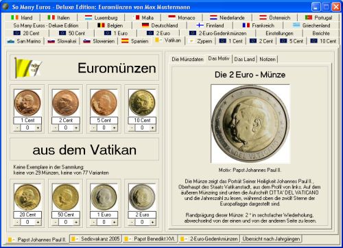 So Many Euros - Das Programm fr Euromnzen-Sammler