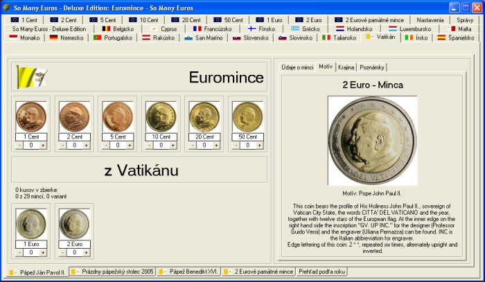 So Many Euros - Softvr pre zberateov Eurominc