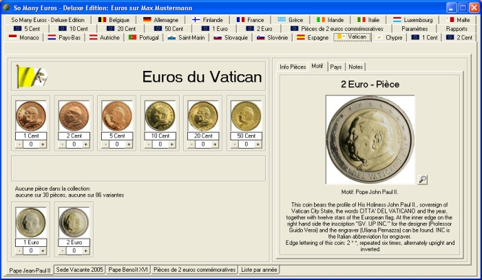 So Many Euros - Le logiciel pour les euro-numismates